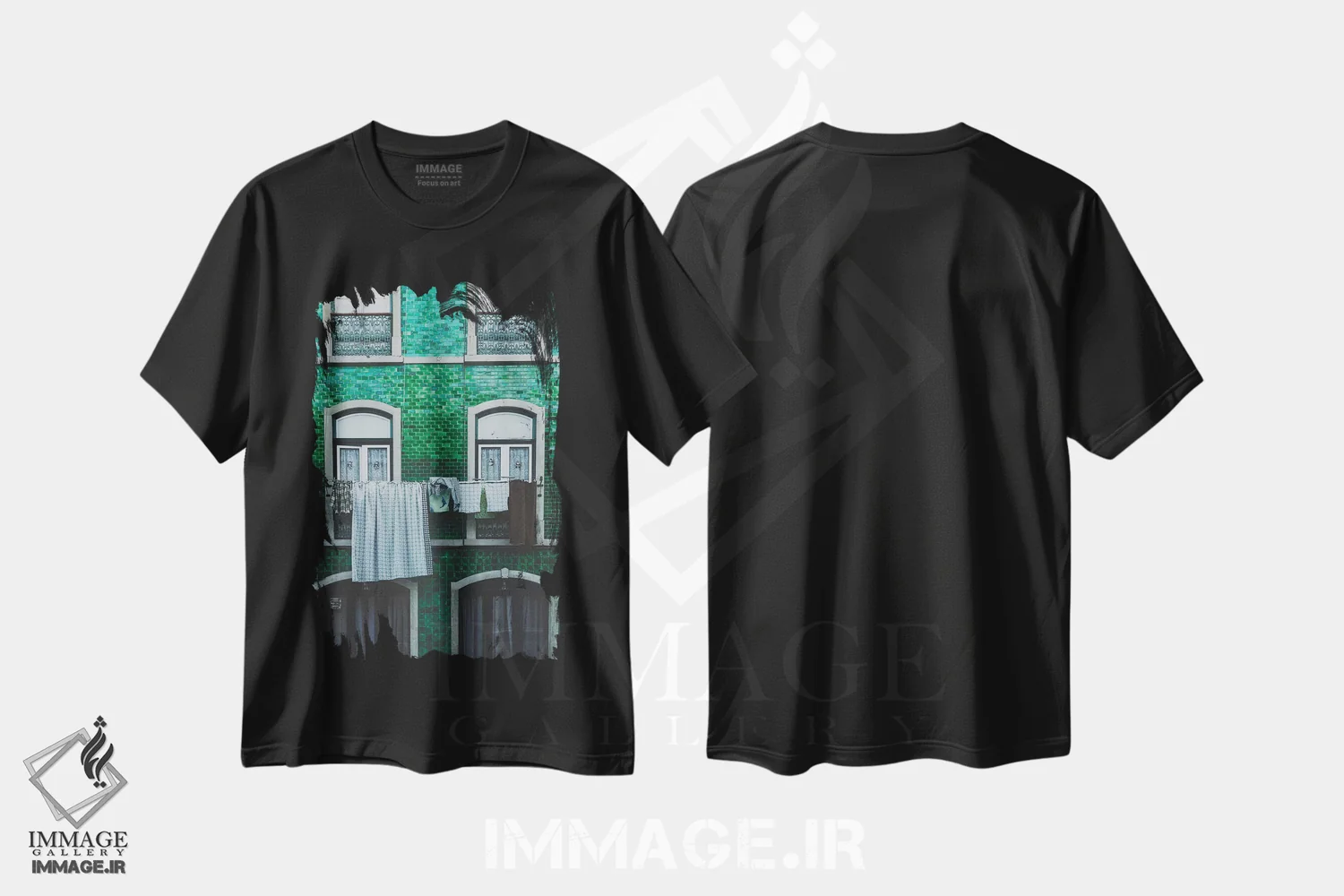 تیشرت مشکی طرح دار لیسبون، پرتغال، مدیوم اثر لوک آنتونی گرم | فروشگاه ایماژ