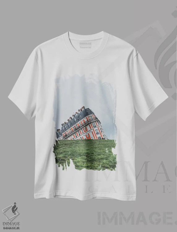 تیشرت سفید طرح دار پاریس، فرانسه، مدیوم اثر لوک آنتونی گرم | فروشگاه ایماژ