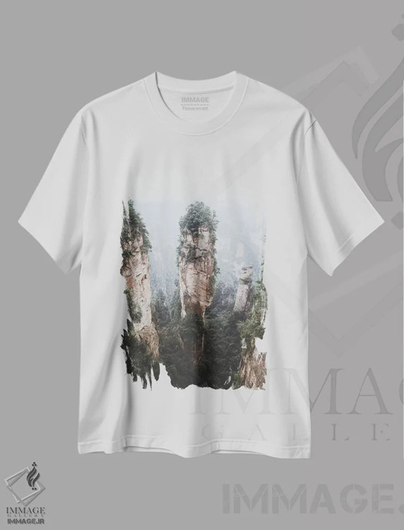 تیشرت سفید طرح دار ژانگ جیاجی، مدیوم اثر لوک آنتونی گرم | immage.ir