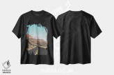 تیشرت مشکی طرح دار پارک ملی زایان، مدیوم اثر لوک آنتونی گرم | immage.ir