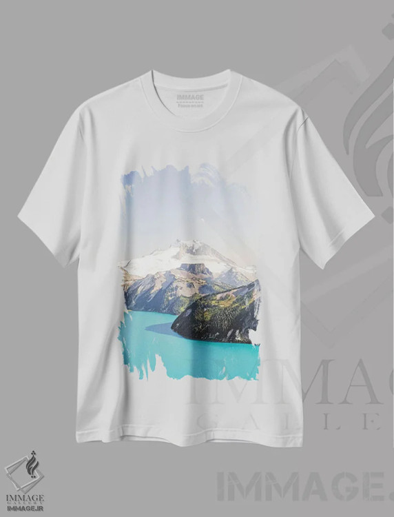 تیشرت سفید طرح دار پارک گاریبالدی - ۲، مدیوم اثر لوک آنتونی گرم | فروشگاه ایماژ
