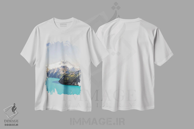 تیشرت سفید طرح دار پارک گاریبالدی - ۲، مدیوم اثر لوک آنتونی گرم | فروشگاه ایماژ