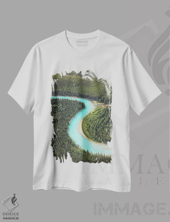 تیشرت سفید طرح دار رود بو، بنف، مدیوم اثر لوک آنتونی گرم | فروشگاه ایماژ