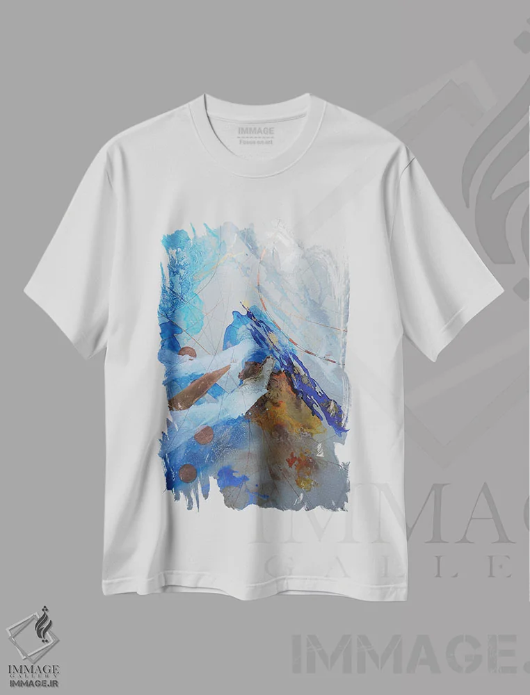 تیشرت سفید طرح دار کایلم، قلم اثر مارگاریتا گارسس | immage.ir