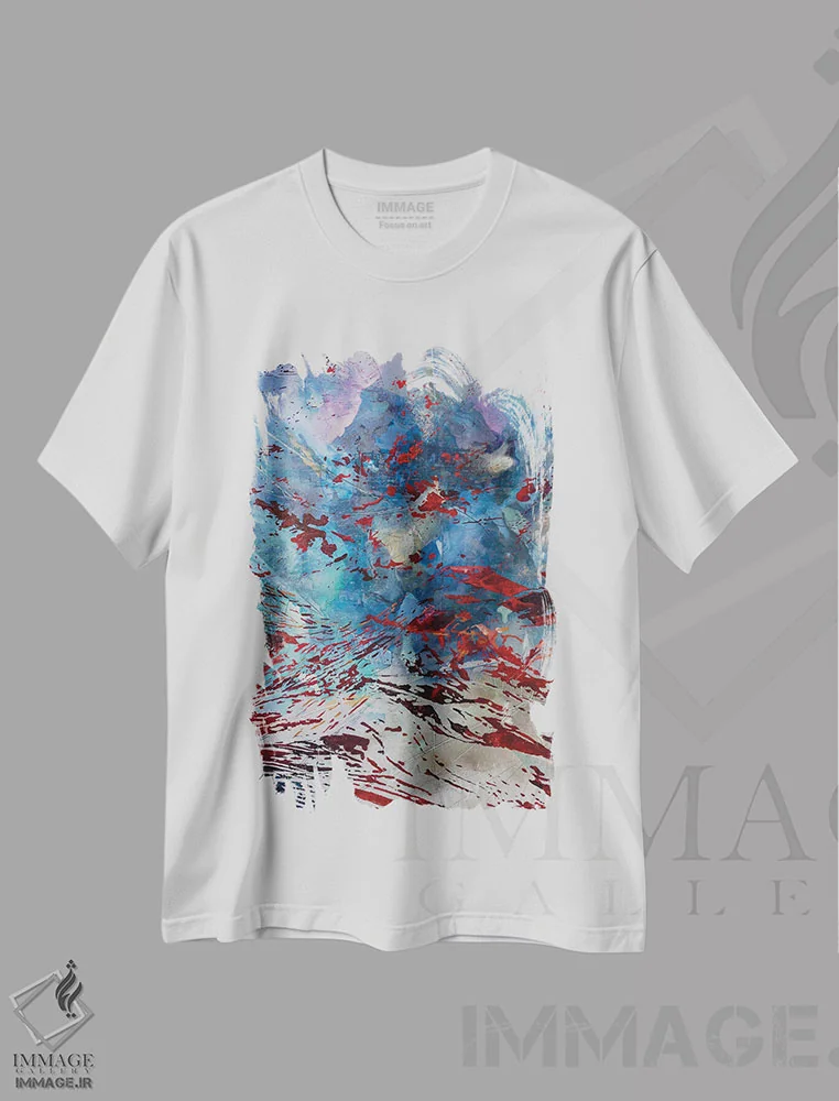 تیشرت سفید طرح دار و پیدا کردن اثر مارگاریتا گارسس | فروشگاه ایماژ