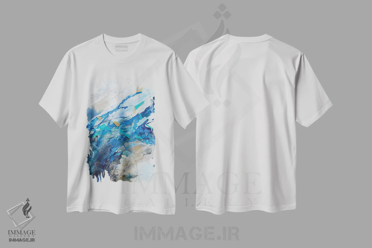 تیشرت سفید طرح دار راهُو اثر مارگاریتا گارسس | immage.ir