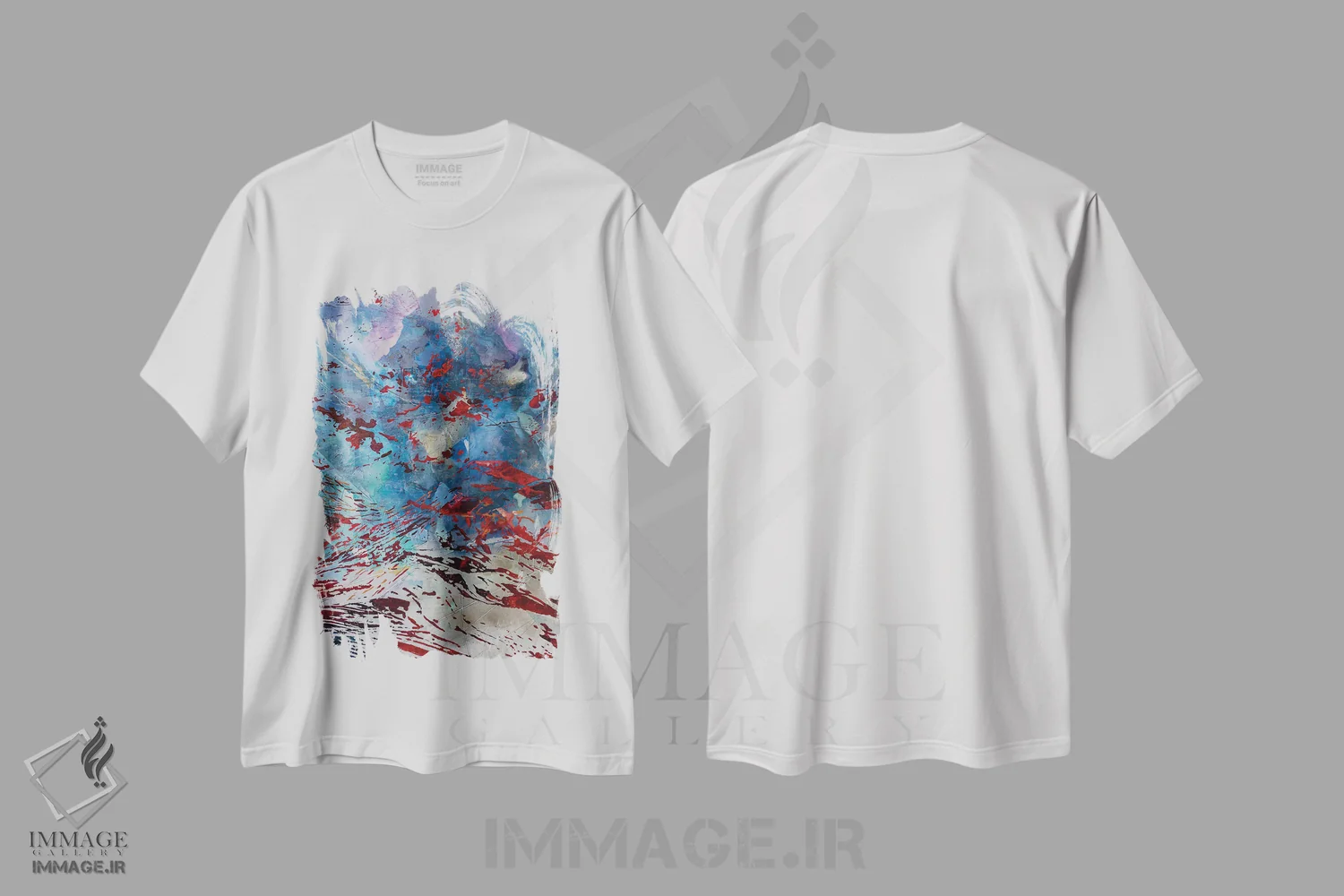 تیشرت سفید طرح دار و پیدا کردن اثر مارگاریتا گارسس | فروشگاه ایماژ