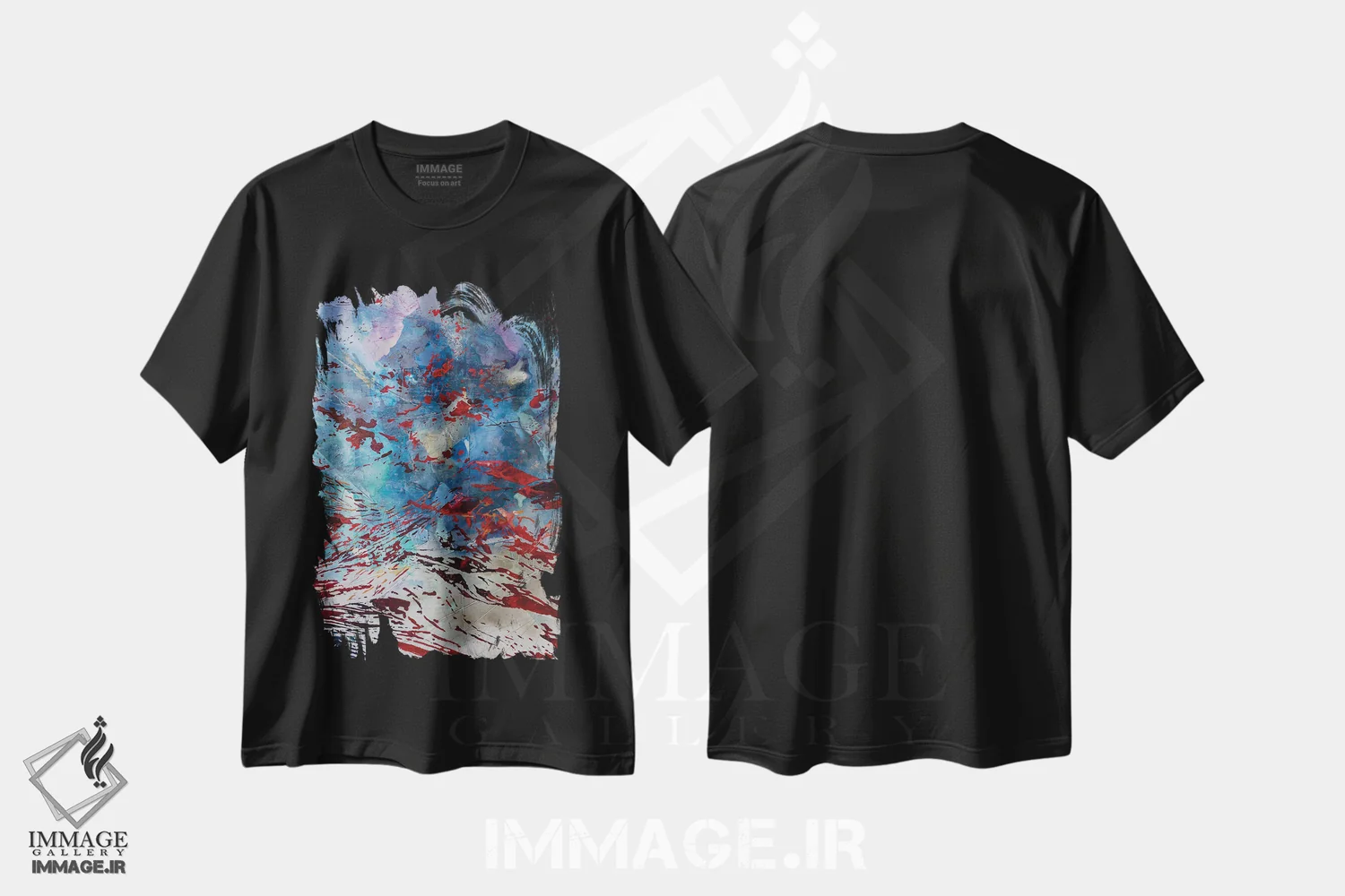 تیشرت مشکی طرح دار و پیدا کردن اثر مارگاریتا گارسس | immage.ir