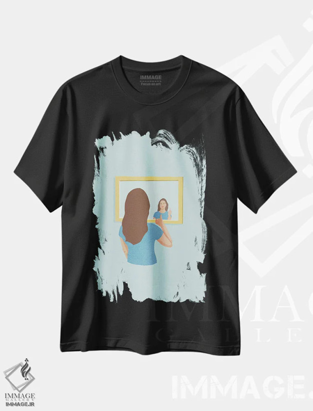 تیشرت مشکی طرح دار امروز روز خوبی خواهد بود، تزئینی اثر گیسل دکل | فروشگاه ایماژ