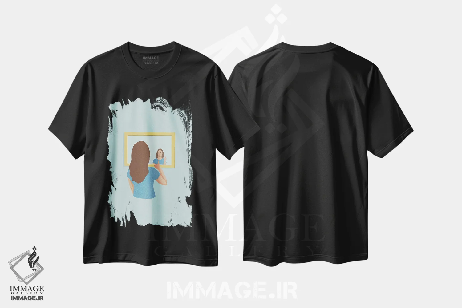 تیشرت مشکی طرح دار امروز روز خوبی خواهد بود، تزئینی اثر گیسل دکل | فروشگاه ایماژ