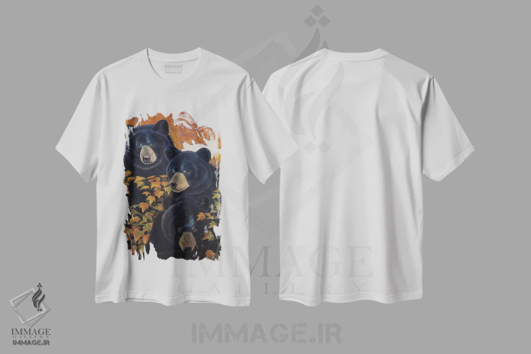 تیشرت سفید طرح دار سه دردسر، هنر فاخر معاصر اثر گرائیم استیونسون | فروشگاه ایماژ