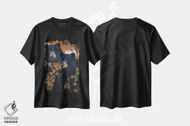تیشرت مشکی طرح دار سه دردسر، هنر فاخر معاصر اثر گرائیم استیونسون | immage.ir