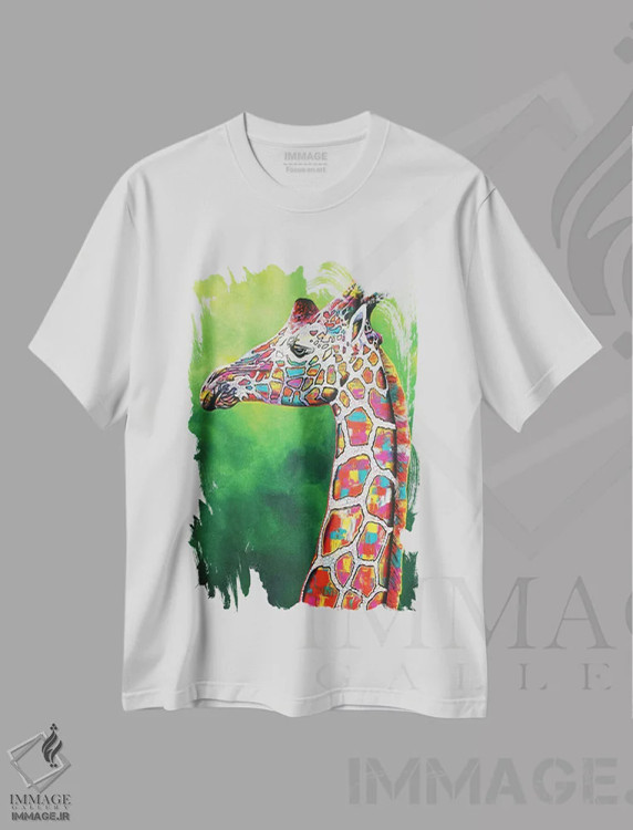 تیشرت سفید طرح دار جینگلز، هنر فاخر معاصر اثر گرائیم استیونسون | فروشگاه ایماژ