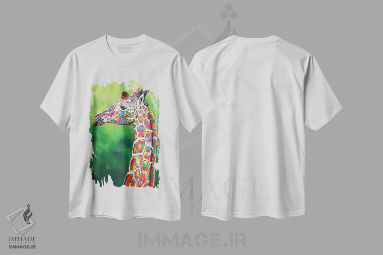 تیشرت سفید طرح دار جینگلز، هنر فاخر معاصر اثر گرائیم استیونسون | فروشگاه ایماژ