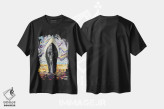تیشرت مشکی طرح دار فریاد، دکوراسیون جایگزین اثر دیوید گیستا | فروشگاه ایماژ
