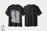 تیشرت مشکی طرح دار سفیدها، دکوراسیون جایگزین اثر دیوید گیستا | immage.ir