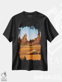 تیشرت مشکی طرح دار آثار جورج تئودور - immage.ir