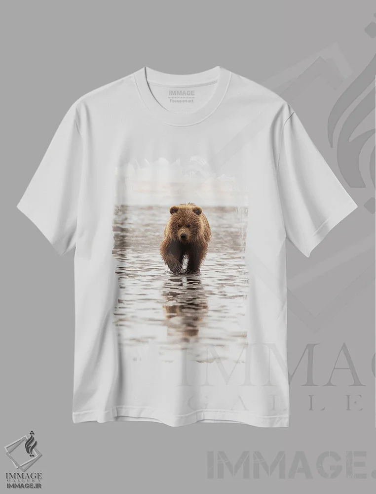 تیشرت سفید طرح دار آثار جورج تئودور - فروشگاه ایماژ