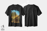 تیشرت مشکی طرح دار آثار جورج تئودور - immage.ir