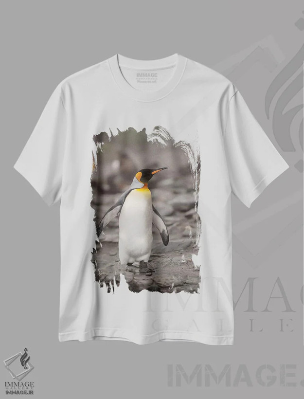 تیشرت سفید طرح دار آثار جورج تئودور - immage.ir