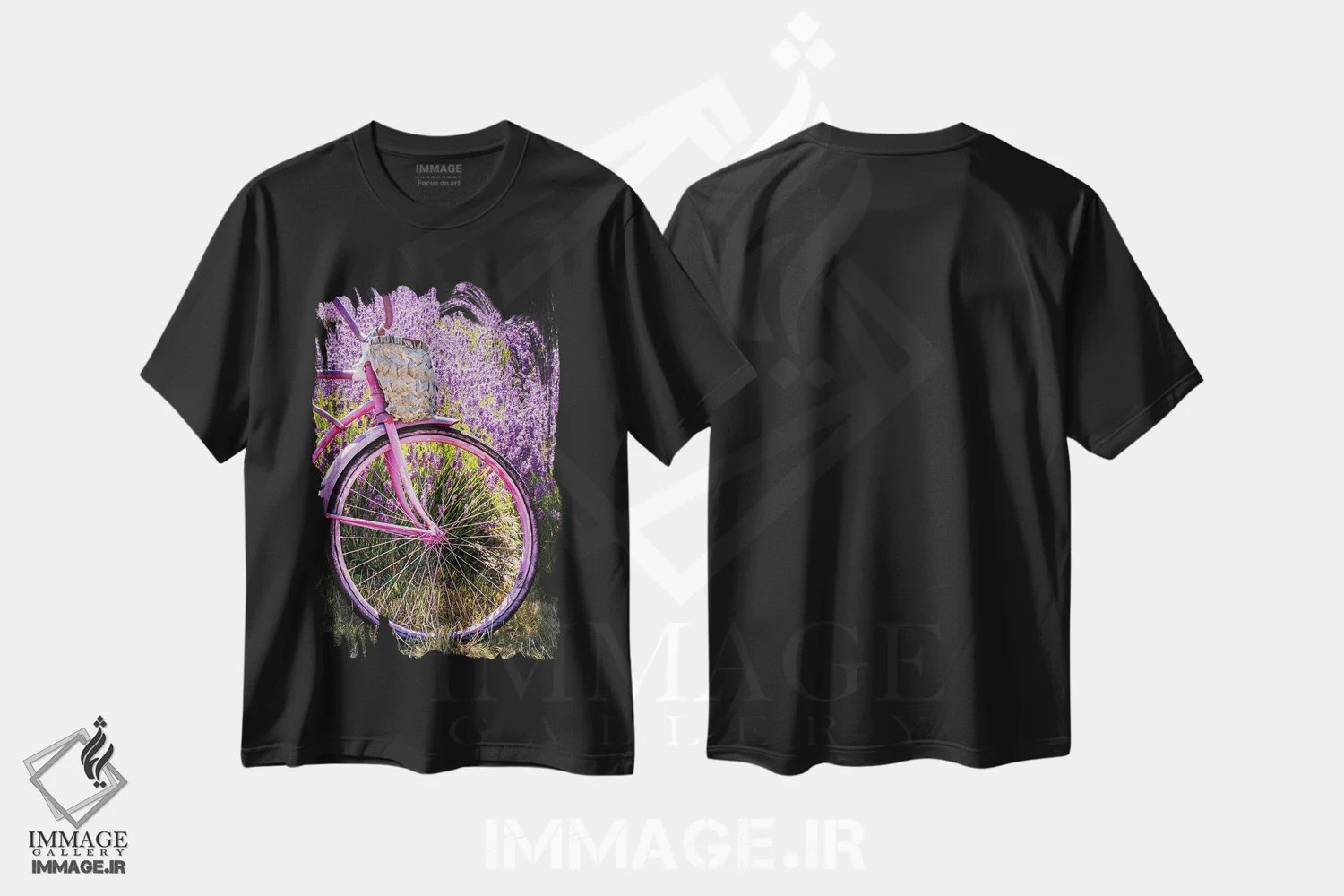 تیشرت مشکی طرح دار آثار جورج و مارولو تئودور - immage.ir