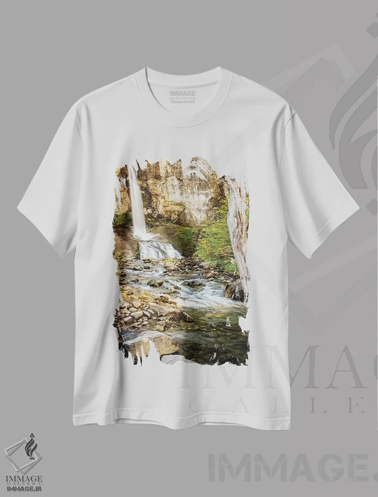 تیشرت سفید طرح دار آثار جورج تئودور - فروشگاه ایماژ