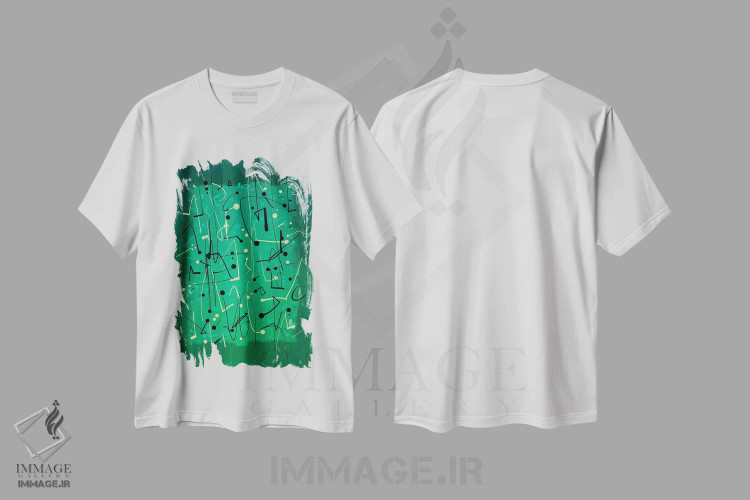 تیشرت سفید طرح دار سرنخ ها ۳ اثر گییرمو آریسمندی | immage.ir