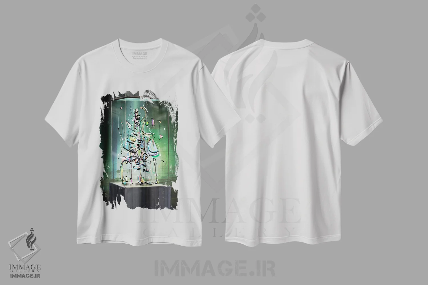 تیشرت سفید طرح دار شخصیت باستانی ۲ اثر گییرمو آریسمندی | فروشگاه ایماژ