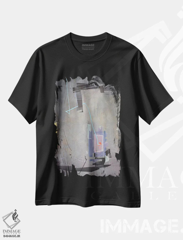 تیشرت مشکی طرح دار پیشنهاد ۱ اثر گییرمو آریسمندی | فروشگاه ایماژ