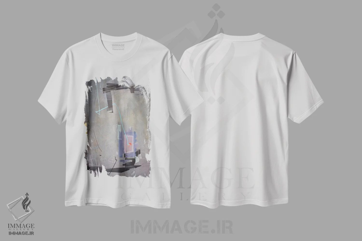 تیشرت سفید طرح دار پیشنهاد ۱ اثر گییرمو آریسمندی | immage.ir