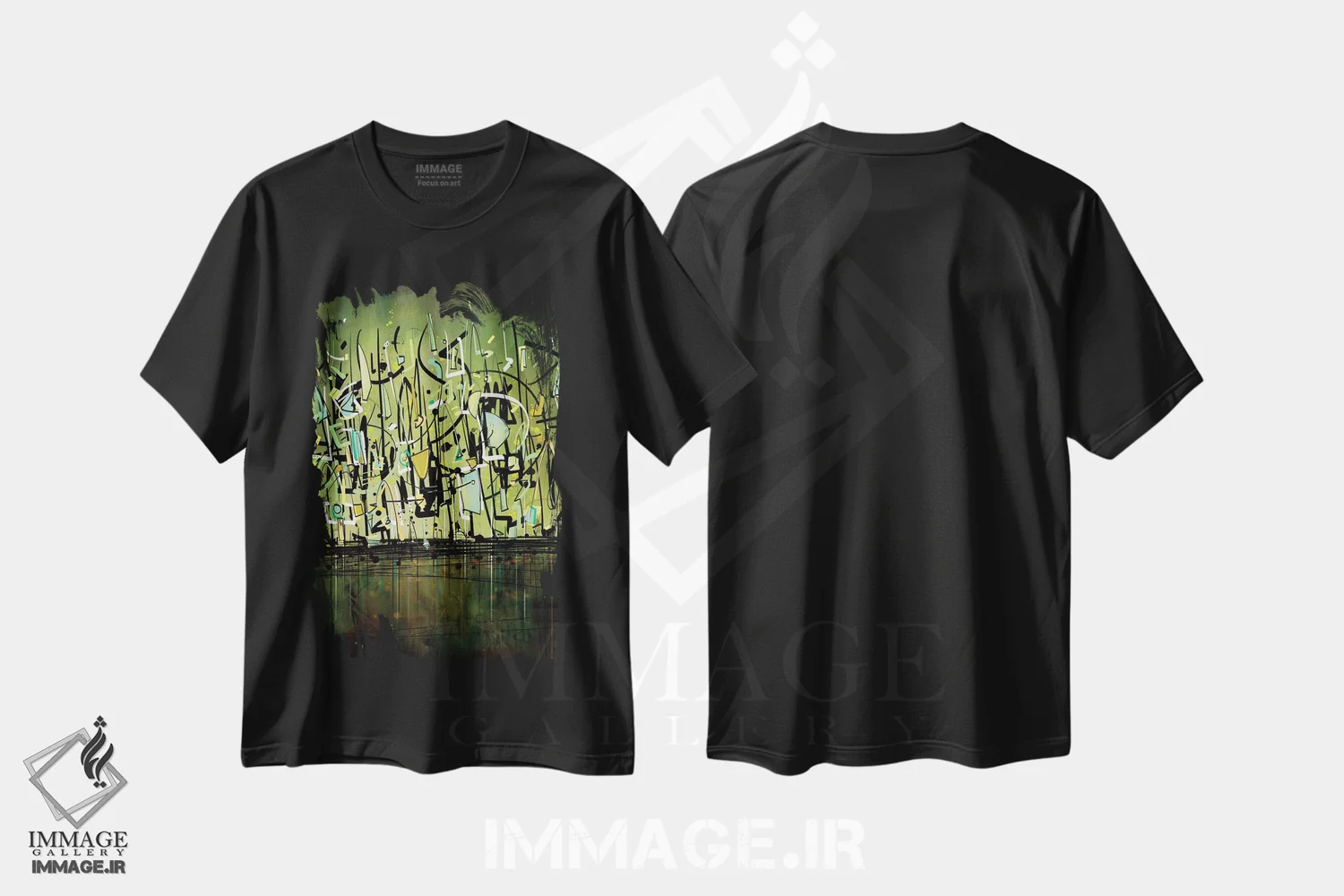 تیشرت مشکی طرح دار رژه مناطق گرمسیری اثر گییرمو آریسمندی | immage.ir