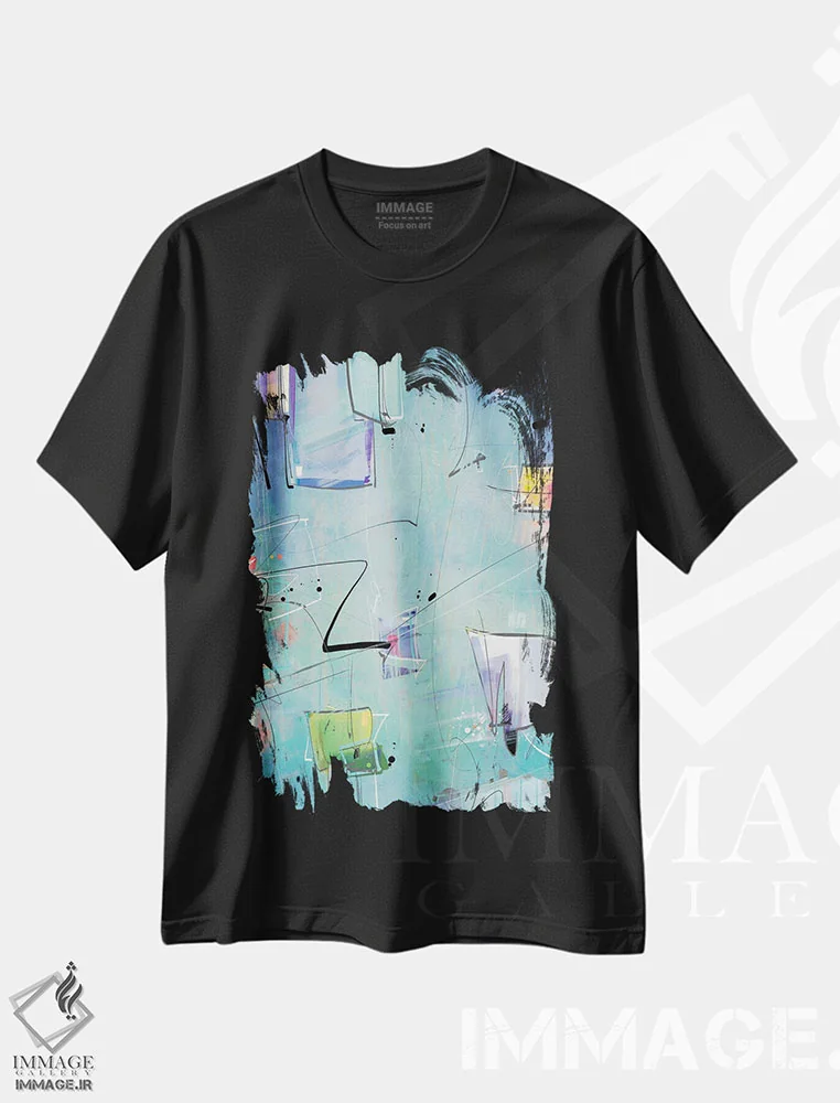 تیشرت مشکی طرح دار آتول اثر گییرمو آریسمندی | immage.ir