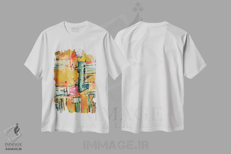 تیشرت سفید طرح دار یخ گرم اثر گییرمو آریسمندی | immage.ir