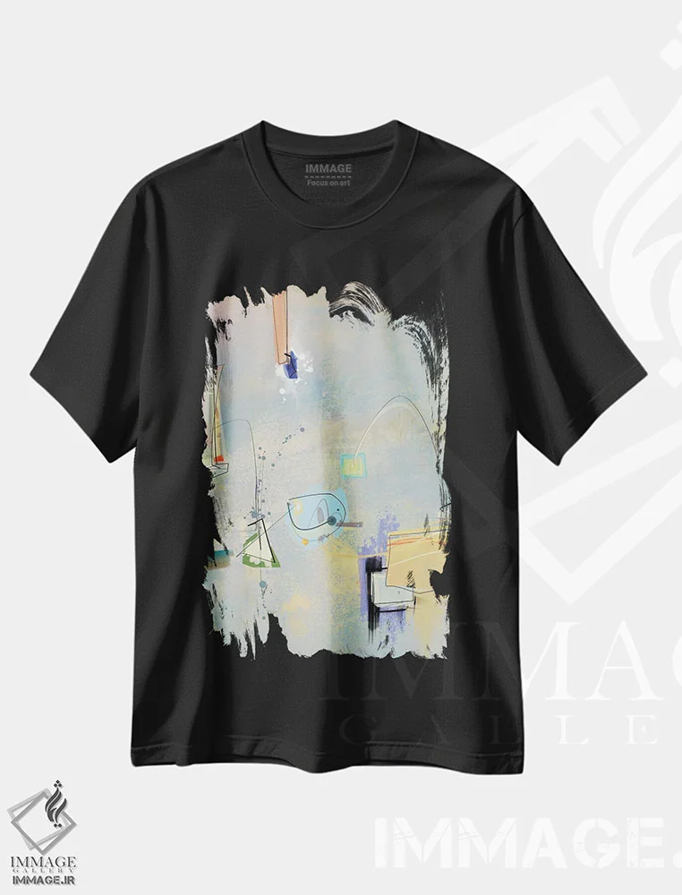 تیشرت مشکی طرح دار بدون عنوان ۲۸۰۲۲۰ اثر گییرمو آریسمندی | immage.ir