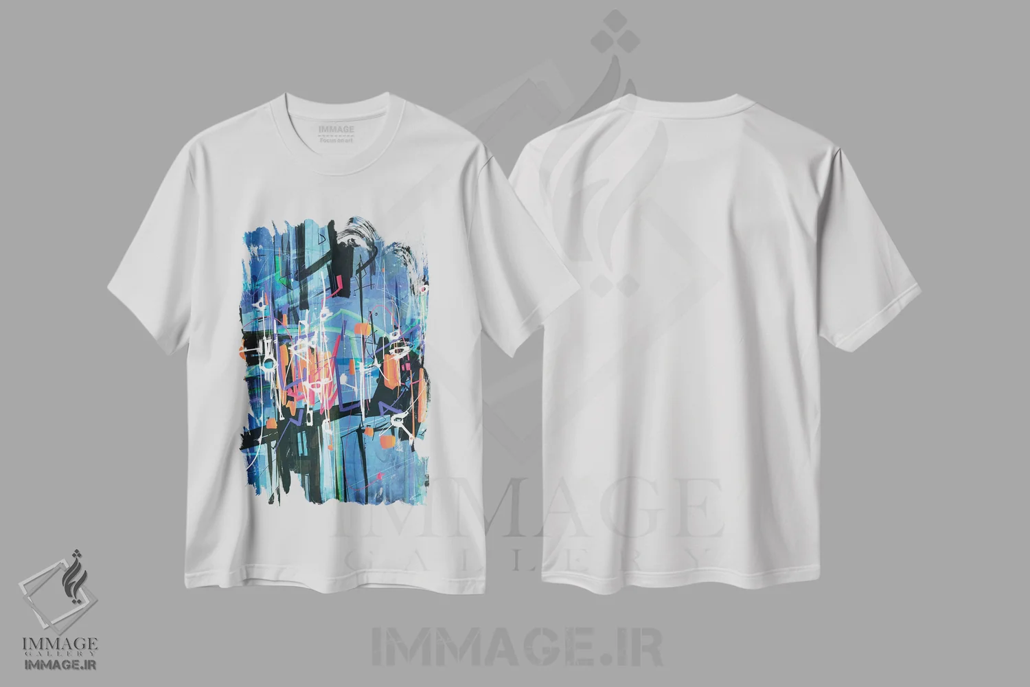 تیشرت سفید طرح دار بدون عنوان ۲۸۰۱۲۰ اثر گییرمو آریسمندی | immage.ir