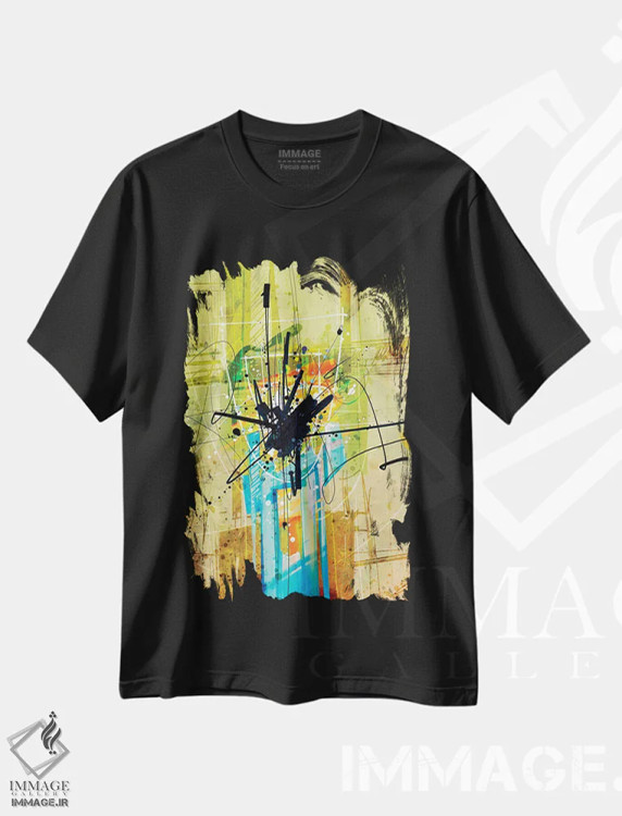 تیشرت مشکی طرح دار بدون عنوان ۲۸۱۲۱۹ اثر گییرمو آریسمندی | immage.ir