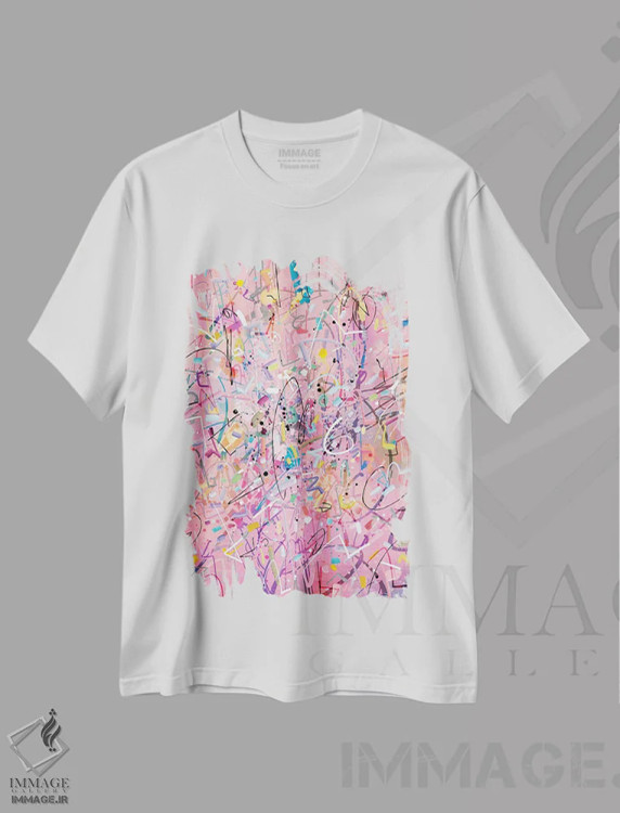 تیشرت سفید طرح دار بدون عنوان ۳۰۱۲۱۹ اثر گییرمو آریسمندی | فروشگاه ایماژ