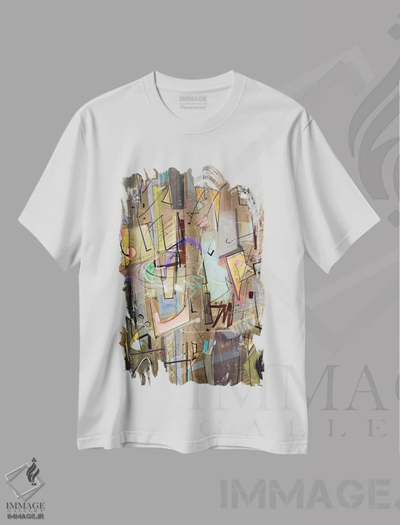 تیشرت سفید طرح دار بدون عنوان ۲۹۱۲۱۹ اثر گییرمو آریسمندی | immage.ir