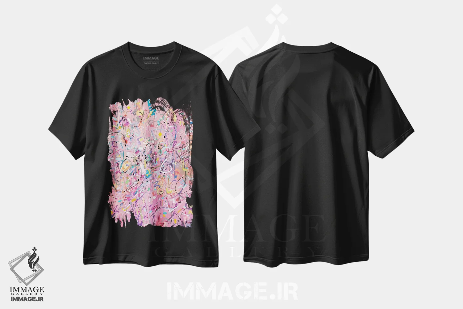 تیشرت مشکی طرح دار بدون عنوان ۳۰۱۲۱۹ اثر گییرمو آریسمندی | immage.ir
