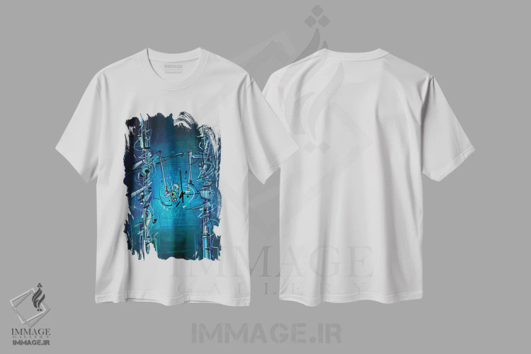 تیشرت سفید طرح دار بدون عنوان ۱۶۰۱۲۰ اثر گییرمو آریسمندی | immage.ir