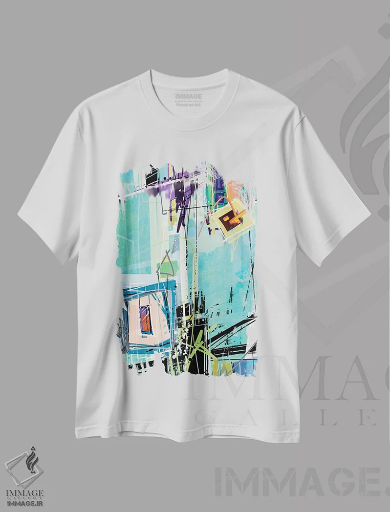 تیشرت سفید طرح دار بدون عنوان ۲۰۱۲۱۹ اثر گییرمو آریسمندی | فروشگاه ایماژ