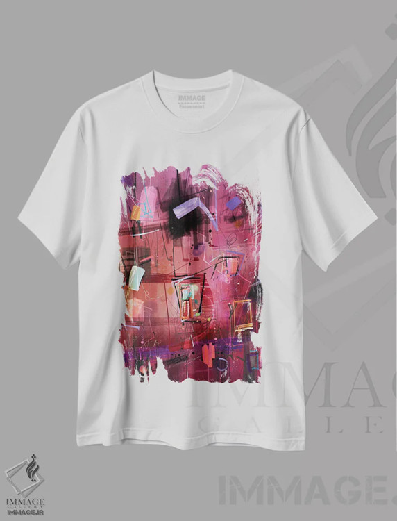 تیشرت سفید طرح دار بدون عنوان ۲۱۰۱۲۰ اثر گییرمو آریسمندی | immage.ir