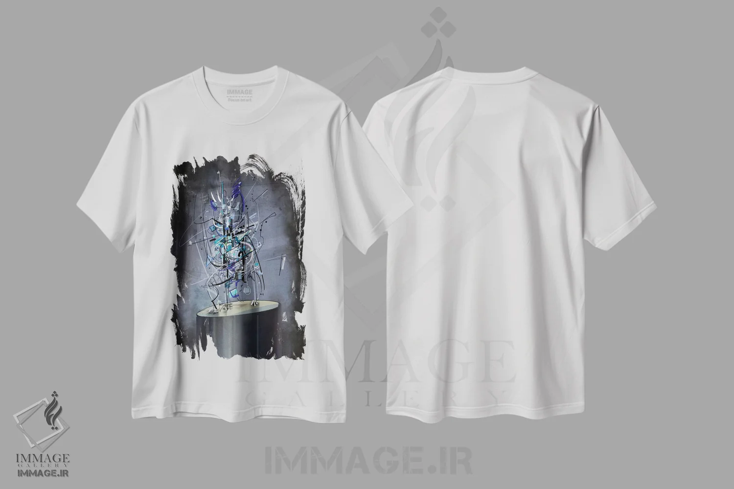 تیشرت سفید طرح دار بدون عنوان ۲۶۱۲۱۹ اثر گییرمو آریسمندی | immage.ir