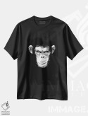 تیشرت مشکی طرح دار میمون شیطانی، هنر دیجیتال اثر نیکلاس گوستافسون | فروشگاه ایماژ