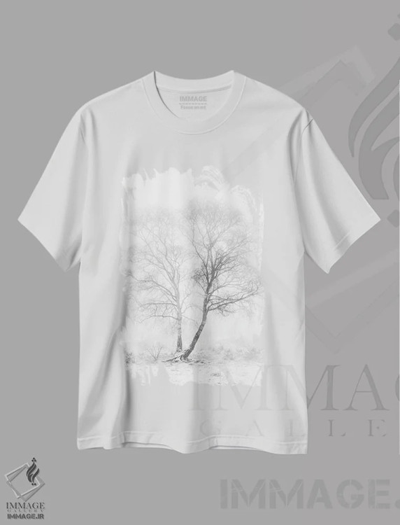 تیشرت سفید طرح دار اوایل صبح، عکاسی سیاه و سفید اثر گرتیه ون سون | immage.ir