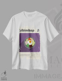 تیشرت سفید طرح دار بیبیمباپ، تزئینی اثر گاستروورلد | immage.ir