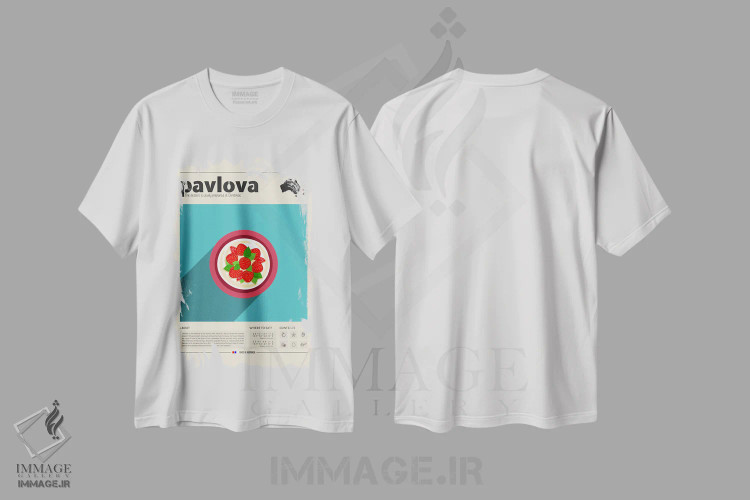 تیشرت سفید طرح دار پاولووا، تزئینی اثر گاستروورلد | immage.ir