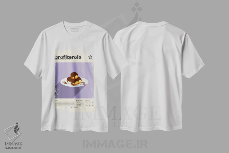 تیشرت سفید طرح دار پرفیت رول، تزئینی اثر گاستروورلد | فروشگاه ایماژ