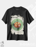 تیشرت مشکی طرح دار رامن ۳، تزئینی اثر گاستروورلد | immage.ir