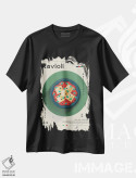تیشرت مشکی طرح دار راویولی ۱، تزئینی اثر گاستروورلد | فروشگاه ایماژ